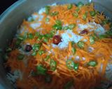 A picture of step 4 of White Pulao.