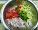 A picture of step 1 of Shirazi Salad.