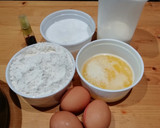 Foto del paso 1 de la receta: Bizcocho de mantequilla y nata con costra de azúcar