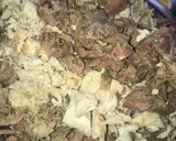 Foto del paso 3 de la receta Canelón de Calabacín, relleno de carne en tomate(restos del puchero)