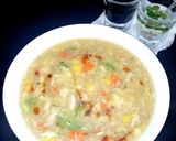 A picture of step 6 of Veg sweet corn soup.