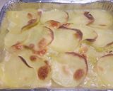 A picture of step 4 of Potato and leek bake with a bacon crumb.