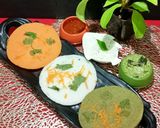 A picture of step 7 of Tricolour Uttapam.