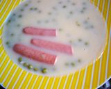 Egyszerű borsófőzelék virslivel recept fázis 5 fotója