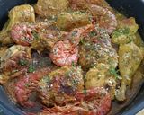Foto del paso 11 de la receta Pollo con gambas con picada de frutos secos