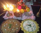 A picture of step 6 of Dhaniya Panjiri (Janmashtami Special).