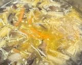 A picture of step 5 of Hot and Sour Soup.