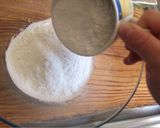 A picture of step 1 of Rice Flour Pancakes with Dulce de Leche.