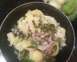 A picture of step 1 of Aloo Tikki.