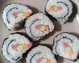Foto langkah ke 3 dari resep Sushi Nasi Biasa.