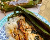 Foto langkah ke 6 dari resep 74. Nasi Bakar Tongkol Kemangi.