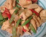 Foto langkah ke 3 dari resep Tumis Buncis Tahu Pedas.