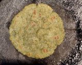A picture of step 2 of Palak paratha.