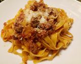 A picture of step 3 of Tagliatelle al ragú di salsiccia 🎄.