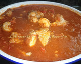 Foto del paso 3 de la receta: Bonito con langostinos en salsa vizcaína (Thermomix) 