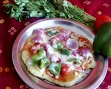 A picture of step 3 of Pizza uttapam.