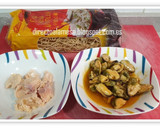 Foto del paso 1 de la receta: Noodles con salmón y mejillones