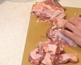 A picture of step 1 of Three Cup Chicken Thighs.