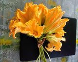 A picture of step 1 of Pumpkin Flowers Vada.