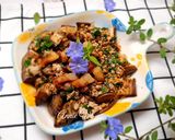 Hình bước làm 3 của món Cà tím nướng mỡ hành tóp mỡ