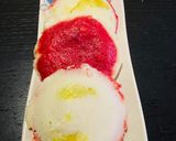 A picture of step 8 of Stuffed Idli in two color.