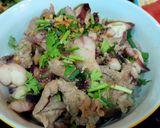 Hình bước làm 3 của món Bò tơ xào bạch tuộc