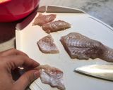 Foto del paso 1 de la receta: Tempura de peixe (merluza frita)