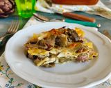 Foto del passaggio 5 della ricetta Lasagna carciofi salsiccia e provola affumicata
