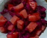 Foto langkah ke 2 dari resep 27. Es Buah Naga Semangka.