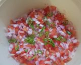 A picture of step 2 of Black Chana Chaat.