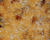 A picture of step 7 of Cheesy Buffalo Chicken Broccoli and Asparagus Bake.