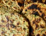 A picture of step 6 of Methi bhakhari.
