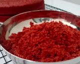 Foto langkah ke 9 dari resep 61. Red velvet cake kukus.