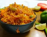 A picture of step 7 of Tawa pulav.