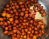 A picture of step 1 of Chana Salad.