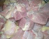 A picture of step 1 of Beef pulao.