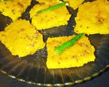 A picture of step 10 of Steamed Khaman Dhokla.