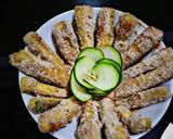 A picture of step 4 of Zucchini wedge's #weeklyjikonichallenge.