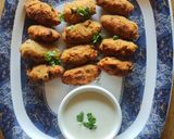 A picture of step 5 of Upwas bhajni muthiya.