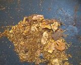 A picture of step 1 of Potato roast with walnut masala.