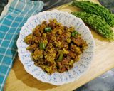 A picture of step 3 of Karela Bharta.