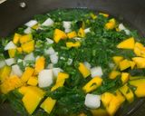 A picture of step 2 of Muli ka saag (Radish Leaves) with Peanut.
