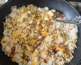 Hình bước làm 5 của món Cơm Chiên Ngô Và Xúc Xích Bò Tươi Ăn Kèm Với Đậu Cô Ve