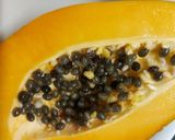 A picture of step 1 of Ripe Papaya Summer Salad.