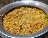 A picture of step 3 of Peas Pulav.