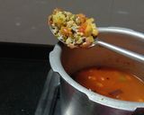 A picture of step 3 of Bengali khichuri.