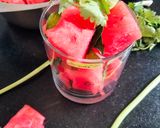 A picture of step 2 of Watermelon 🍉🍉🍉🍉😀🍉 salsa.