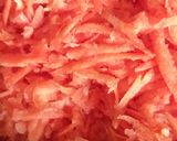 A picture of step 1 of Gajar ka halwa.