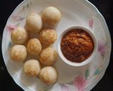A picture of step 6 of Jowar dumplings (Paniyaram).