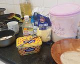 A picture of step 1 of Sweet dumplings (luqaimats).
